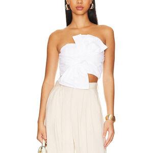 Lovers And Friends 'Rosalind' White Cotton Crop Top Size XS